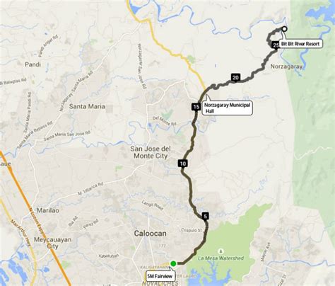 norzagaray bulacan travel time from manila|Manila to Norzagaray with public transportation .